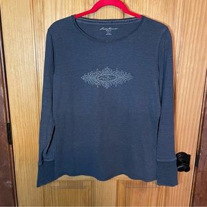 Eddie Bauer Waffle knit long sleeve top